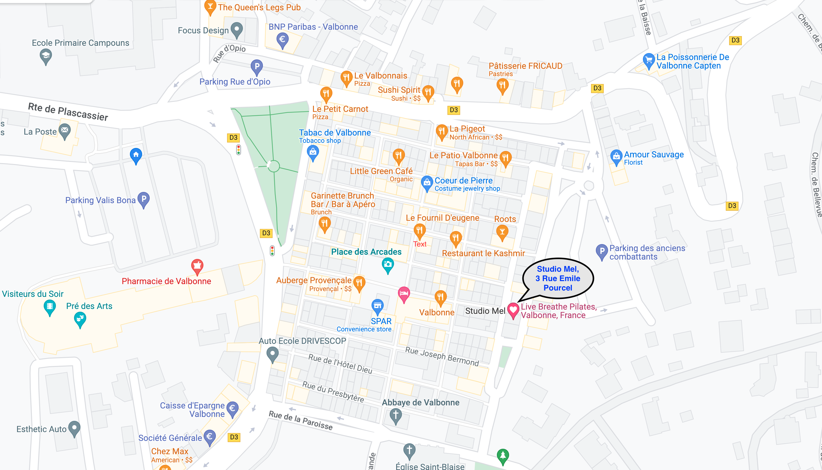 Studio Mel google map
